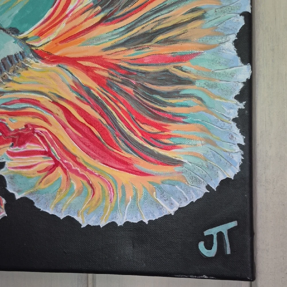 Fighting Fish Original Art